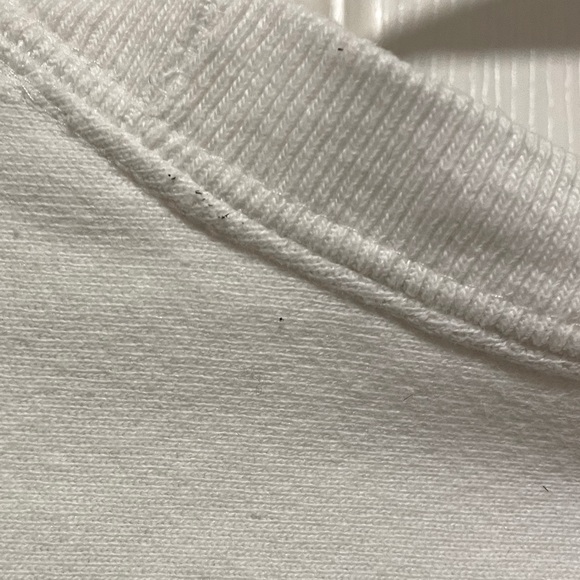 Champion Reverse Weave White Sweatshirt Medium - Picture 4 of 5